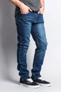 Premium Denim Skinny Fit Jeans (Indigo Blue) 10 Premium Denim Skinny Fit Jeans (Indigo Blue) -Victorious DL1004 IND 4 d75aa09d e71a 4882 b70e f142d1dd67e4