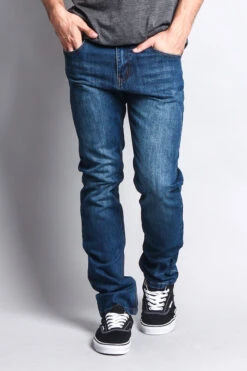 Premium Denim Skinny Fit Jeans (Indigo Blue) 11 Premium Denim Skinny Fit Jeans (Indigo Blue) -Victorious DL1004 IND 5 4ebe0249 cb82 48ca a010 62a71fc56028