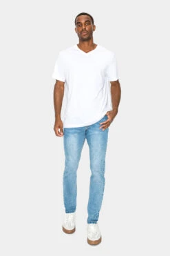 Essential Loose Fit Denim Jeans -Victorious DL1007 SKY 4