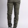 Quilted Biker Jeans -Victorious DL1032 OLV 1