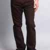 Men's Straight Fit Colored Denim Jeans (Brown)