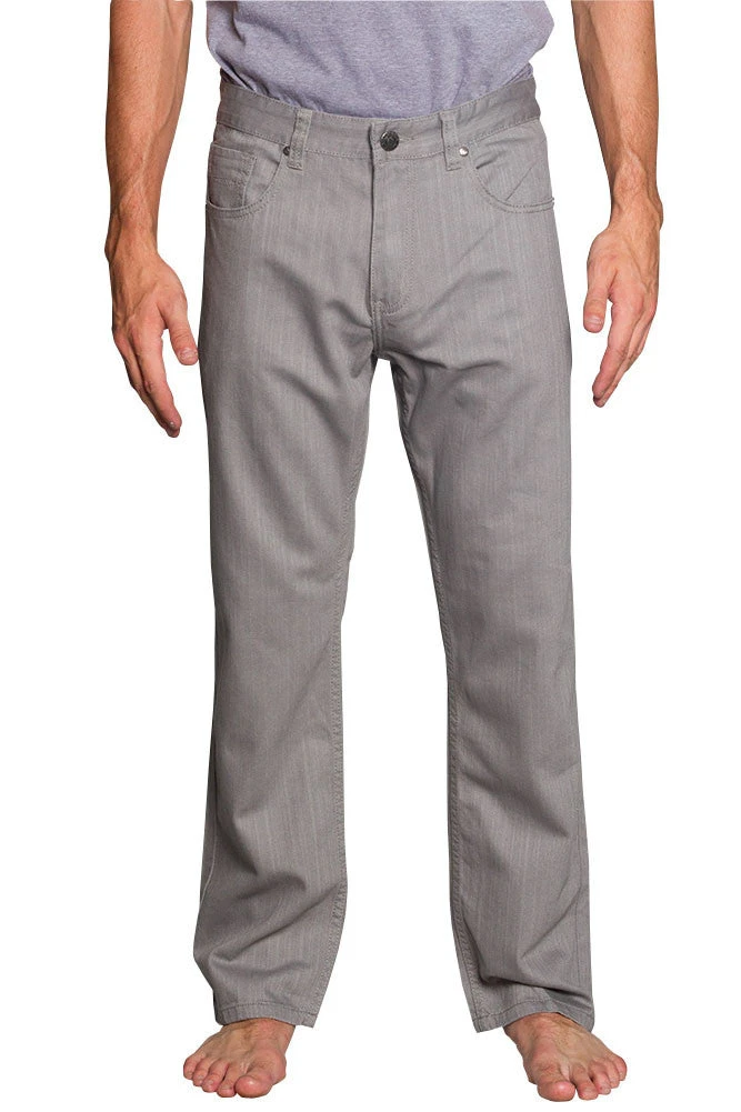 Men's Straight Fit Colored Denim Jeans (Grey) 3 Men's Straight Fit Colored Denim Jeans (Grey)