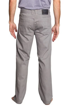 Men's Straight Fit Colored Denim Jeans (Grey) 8 Men's Straight Fit Colored Denim Jeans (Grey) -Victorious DL105 GRY 3