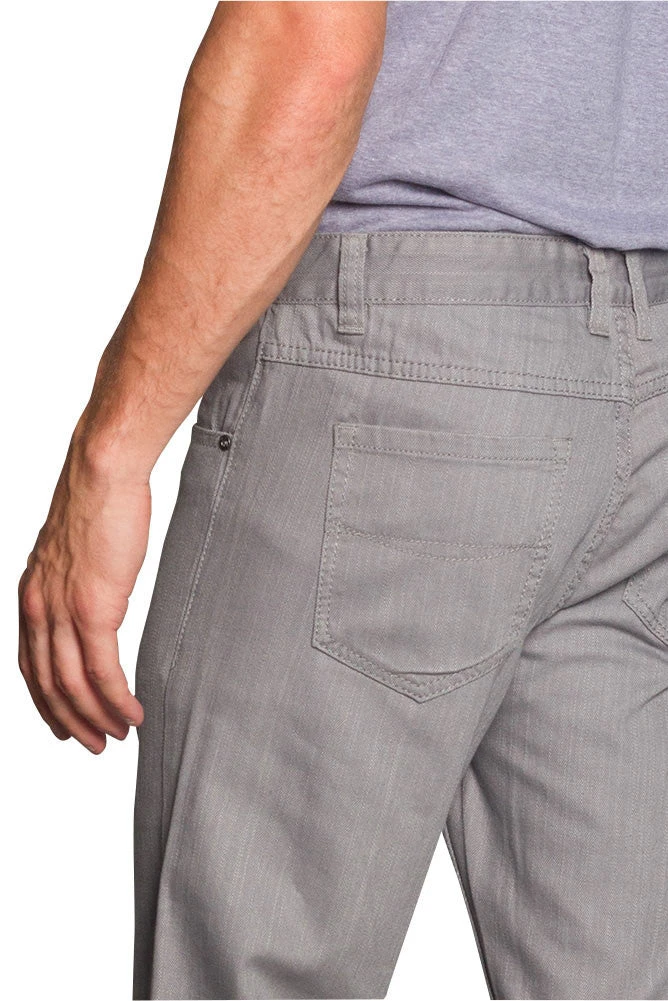 Men's Straight Fit Colored Denim Jeans (Grey) 6 Men's Straight Fit Colored Denim Jeans (Grey) - Image 4