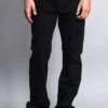 Men's Straight Fit Colored Denim Jeans (Jet Black) -Victorious DL105 JBK 1