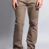 Men's Straight Fit Colored Denim Jeans (Taupe) 2 Men's Straight Fit Colored Denim Jeans (Taupe) -Victorious DL105 TPE 1