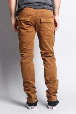 Men's Front Cargo Pants -Victorious DL1076 DKW 3