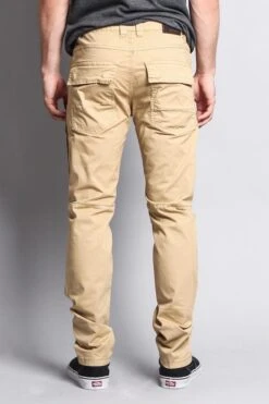 Men's Front Cargo Pants -Victorious DL1076 KHK 3