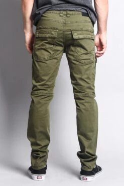 Men's Front Cargo Pants -Victorious DL1076 OLV 3