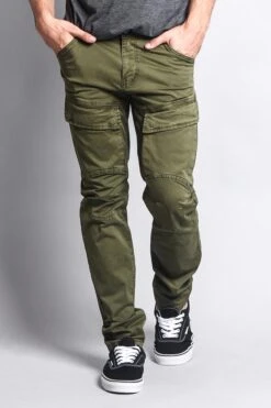Men's Front Cargo Pants -Victorious DL1076 OLV 5