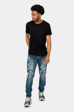 Faded Ripped Repair Denim Jeans 29 Faded Ripped Repair Denim Jeans -Victorious DL1119 IND 5 44b71669 ac81 4b4b 9332 952dfca90e26