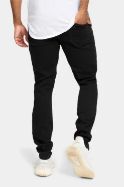 Distressed Patterned Patchwork Denim Jeans 19 Distressed Patterned Patchwork Denim Jeans -Victorious DL1134 BLK 3