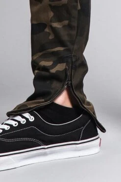 Men's Solid Side Striped Pants With Zipper -Victorious DL1146 CMW 6