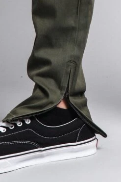 Men's Solid Side Striped Pants With Zipper -Victorious DL1146 OWT 6