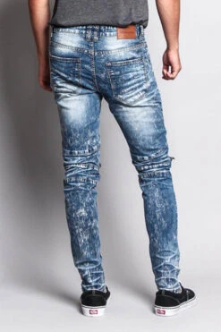 Destroyed Skinny Jean With Zippered Knee -Victorious DL1150 IND 3