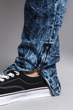 Men's Distressed Zipper Jeans -Victorious DL1162 IND 6