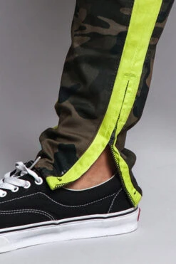 Men's Double Taped Track Style Camo Pants -Victorious DL1167 CFY 6