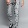 Stone Washed Track Jeans -Victorious DL1175 GRY 1