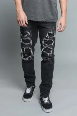 Distressed Illusion Jeans 37 Distressed Illusion Jeans -Victorious DL1189 BLK 1