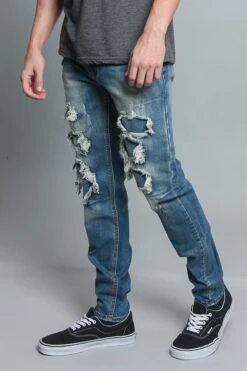 Distressed Illusion Jeans 28 Distressed Illusion Jeans -Victorious DL1189 IND 2