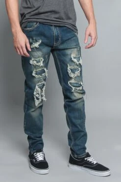 Distressed Illusion Jeans 35 Distressed Illusion Jeans -Victorious DL1189 VIN 4