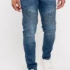 Moto Biker Denim Jeans