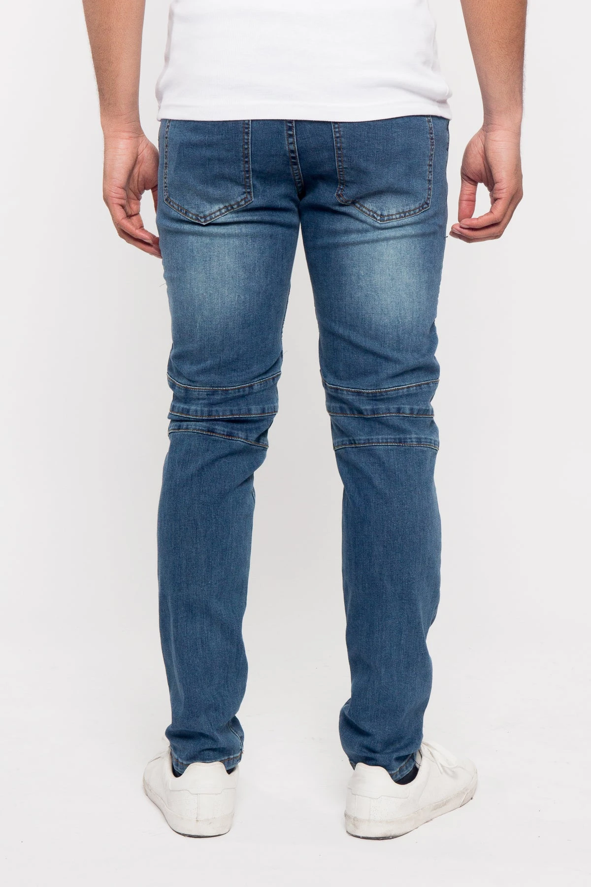 Moto Biker Denim Jeans 6 Moto Biker Denim Jeans - Image 4