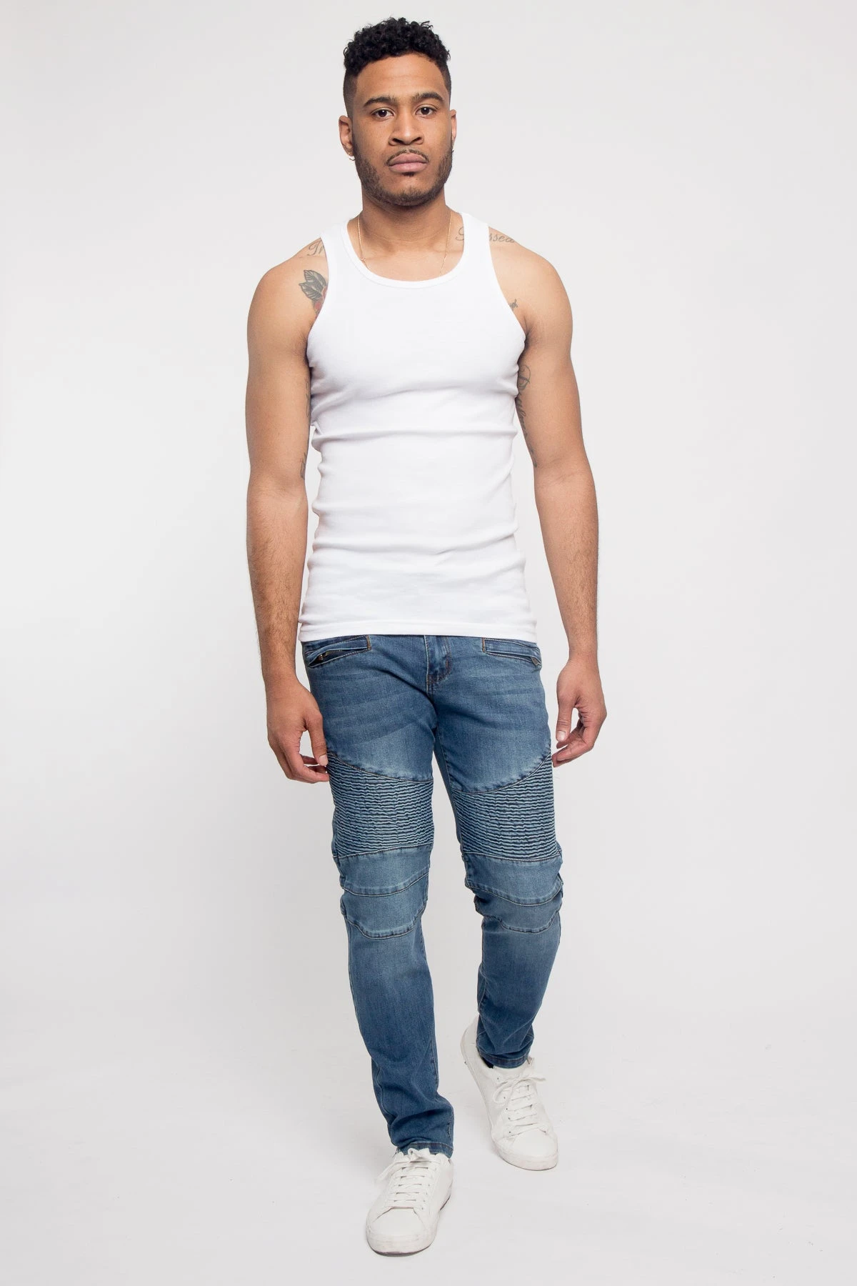 Moto Biker Denim Jeans 8 Moto Biker Denim Jeans - Image 6