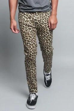 Leopard Print Pants -Victorious DL1237 GLD 5