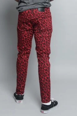 Leopard Print Pants -Victorious DL1237 RED 3