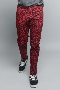 Leopard Print Pants -Victorious DL1237 RED 5