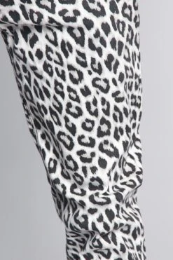 Leopard Print Pants -Victorious DL1237 WHT 5
