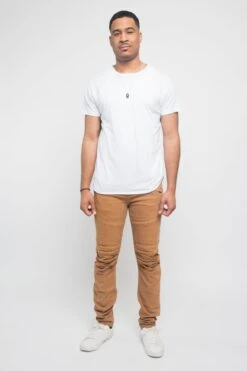 Scrunched Fold Illusion Jeans -Victorious DL1263 WHE 5