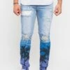 Distressed Airbrushed City Jeans 2 Distressed Airbrushed City Jeans -Victorious DL1277 DAY 1