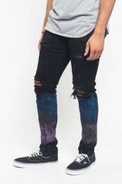 Distressed Airbrushed City Jeans 21 Distressed Airbrushed City Jeans -Victorious DL1277 NGT 2