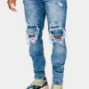 Destroyed And Distressed Denim Jeans 2 Destroyed And Distressed Denim Jeans -Victorious DL1367 IND 1
