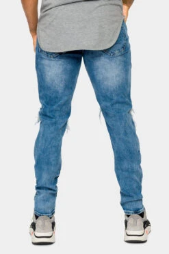 Destroyed And Distressed Denim Jeans -Victorious DL1367 IND 3