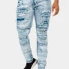 Faded Rip And Repair Denim Jeans -Victorious DL1370 IND 1