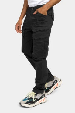Dual Pocket Cargo Pants -Victorious DL1394 BLK 2