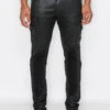 Coated Utility Cargo Pants -Victorious DL1401 BLK 1
