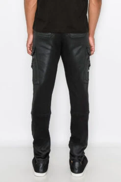 Coated Utility Cargo Pants 11 Coated Utility Cargo Pants -Victorious DL1401 BLK 3