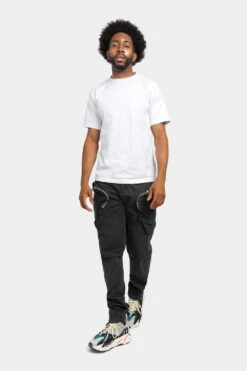 Prewashed Cargo Pants -Victorious DL1402 BLK 5