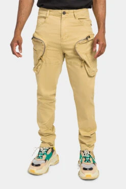 Prewashed Cargo Pants -Victorious DL1402 KHK 1