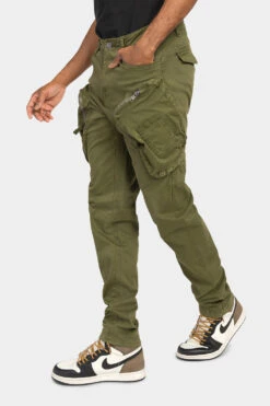 Prewashed Cargo Pants -Victorious DL1402 OLV 2