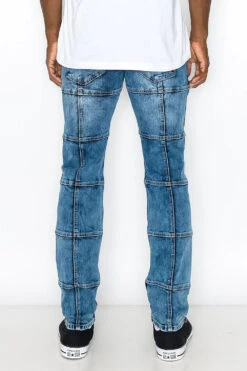 Men's Cut & Sew Blocked Denim Jeans 12 Men's Cut & Sew Blocked Denim Jeans -Victorious DL1446 IND 3