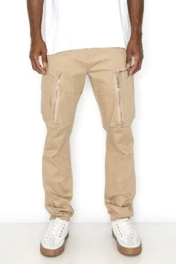 Men's Essential Utility Cargo Jogger Pants -Victorious DL1454 KHK 5