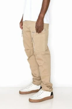 Men's Essential Utility Cargo Jogger Pants -Victorious DL1454 KHK 6