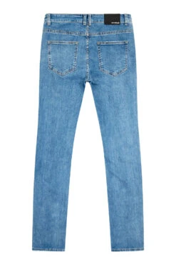 Men's Stacked Fit Distressed Denim Jeans 18 Men's Stacked Fit Distressed Denim Jeans -Victorious DL1482 INDIGO 6