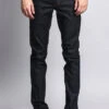 Men's Skinny Fit Raw Denim Jeans (Black/Timber) -Victorious DL936 BKT 1