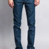 Men's Skinny Fit Raw Denim Jeans (Dodgers Blue) -Victorious DL936 DBL 1